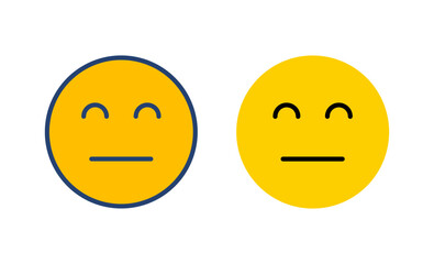 Fototapeta premium smile icon vector. smile emoticon icon. feedback