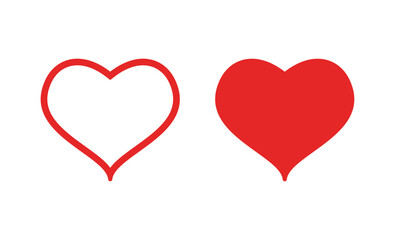 Love icon vector. Heart icon vector. Like icon vector.