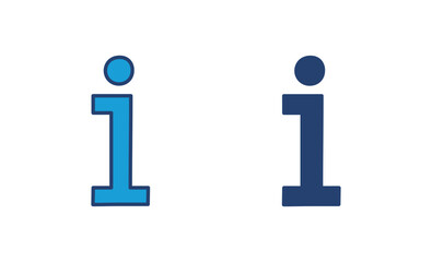 Info sign icon vector. about us icon vector. Faq icon