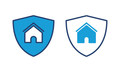 home insurance icon vector. home protection icon