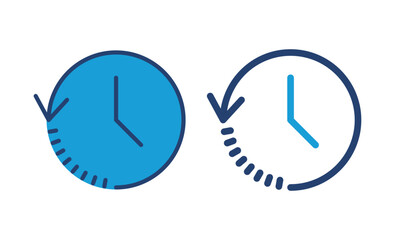 History icon vector. recent event history