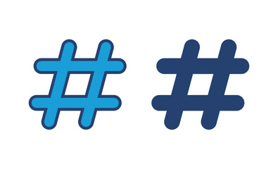 Hashtag icon vector. hashtag symbol