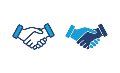 Handshake icon vector. business handshake. contact agreement