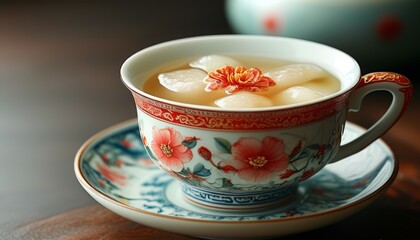 Fototapeta premium Traditional Chinese drinks, traditional Chinese drinks are believed to have benefits for health and longevity