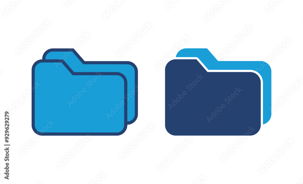 Poster folder icon vector. folder vector icon