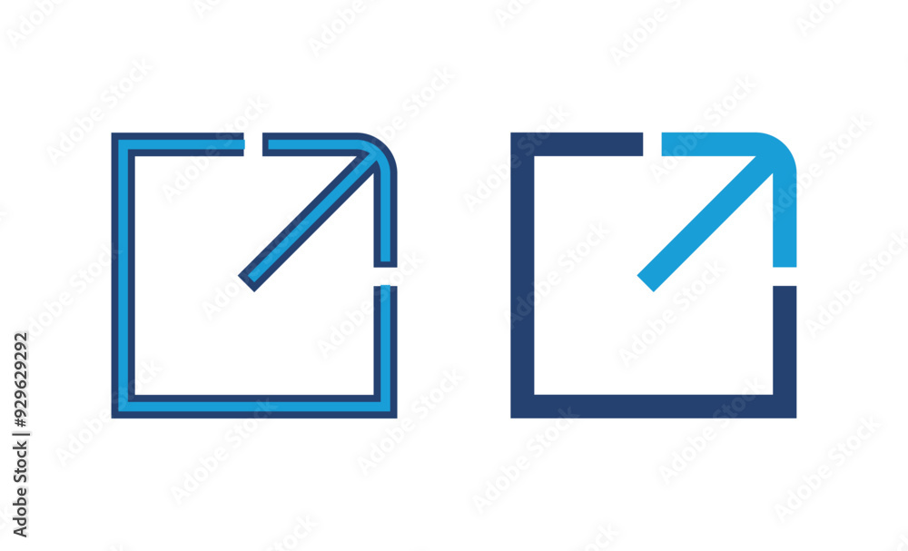 Poster external link icon vector. link icon vector. hyperlink symbol