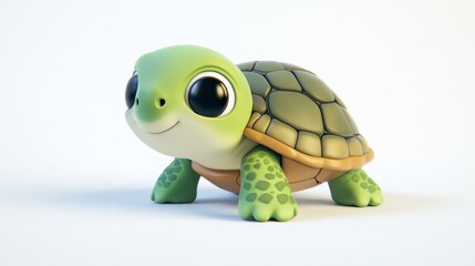 Fototapeta premium Cute Cartoon Turtle