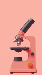 Biopsy sample, on a glass slide, under a microscope, soft task lighting