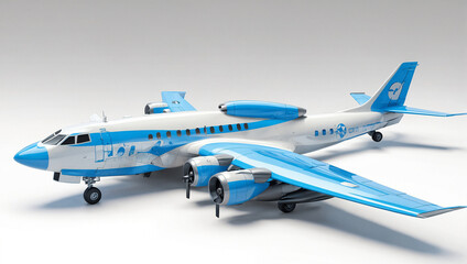 a model  of the light blue air plan 