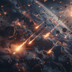 Defend the Stars: Asteroid Defense Command 3D Rendering