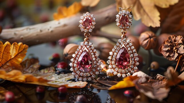 A beautiful pair of beautiful earrings specially for females