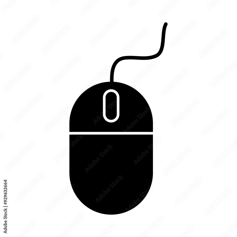 Poster mouse icon vector illustration. click sign trendy style illustration for web and app..eps