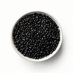 Black beans in bowl