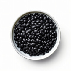 Black beans in bowl