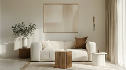 A minimalist living room that feels cozy