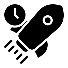 rocket glyph icon