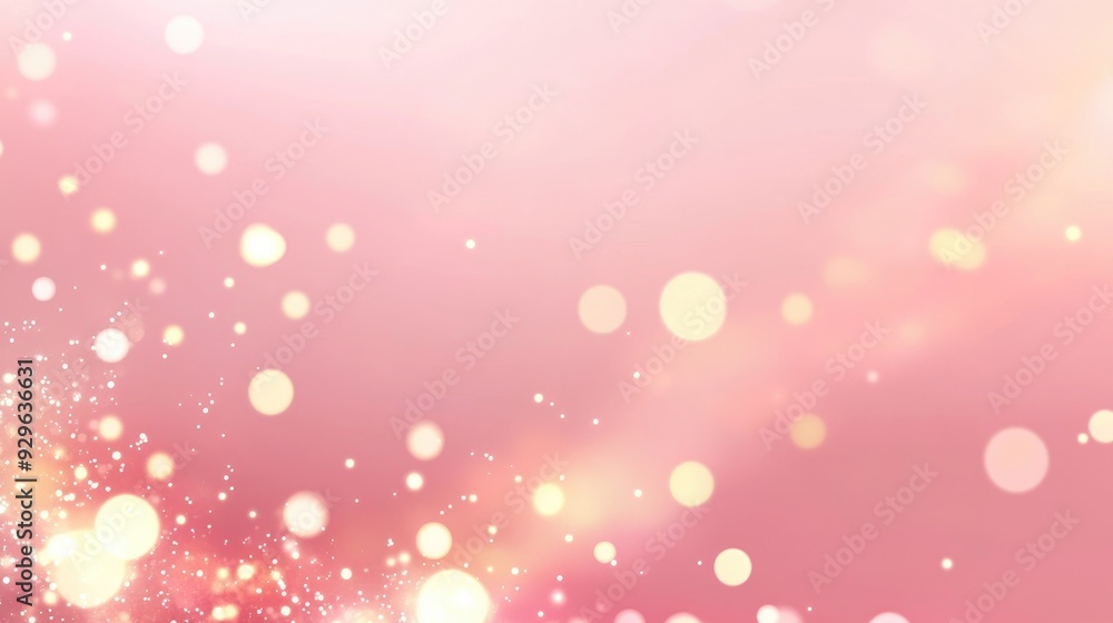Poster soft and elegant pink gradient background with light spots, creating a gentle and romantic atmospher