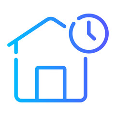 real estate gradient icon