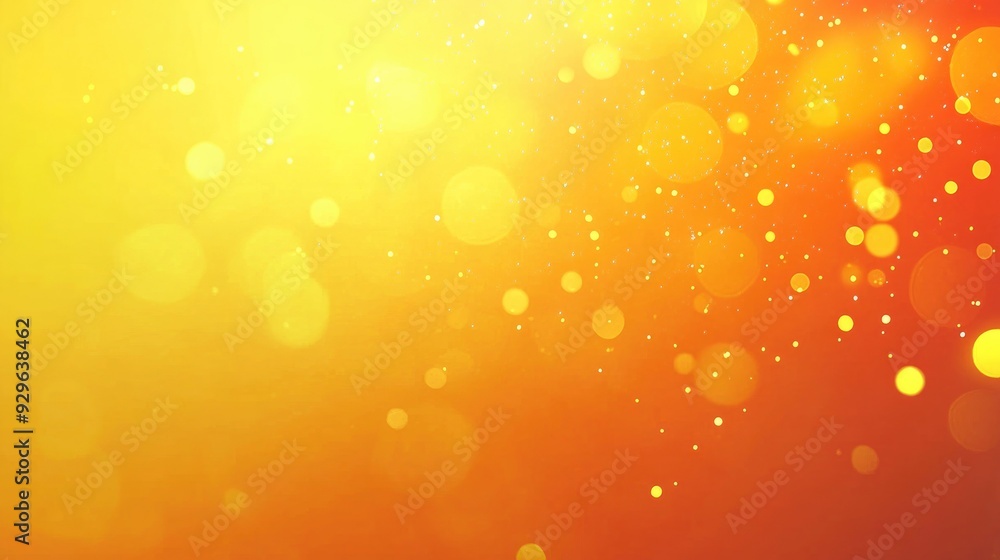 Poster warm and sunny yellow gradient background with subtle light spots, creating a cheerful and inviting 