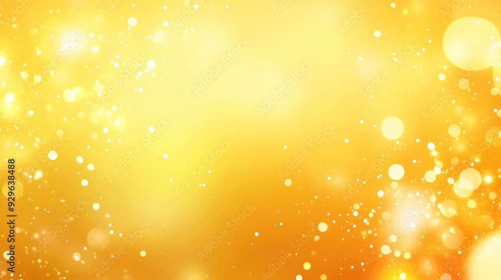 Poster warm and sunny yellow gradient background with subtle light spots, creating a cheerful and inviting 