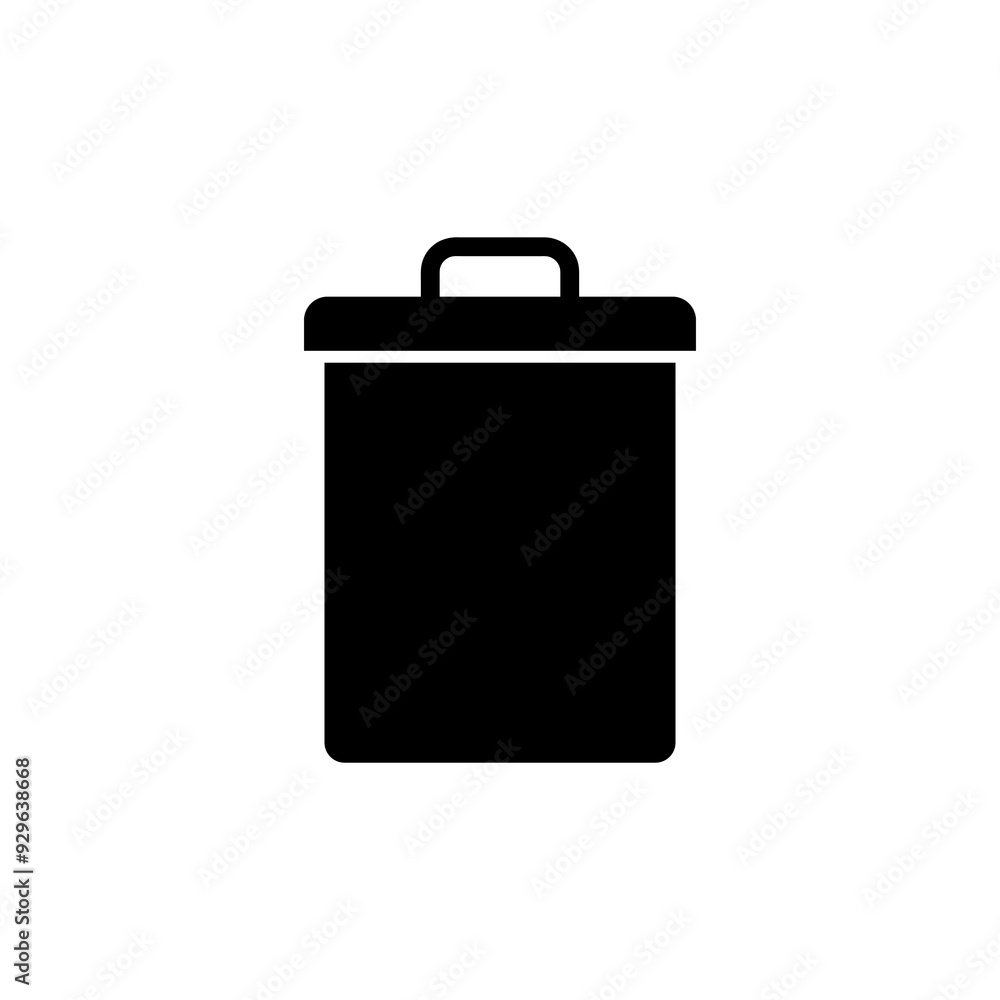 Aufkleber trash icon vector, trash can icon. delete sign trendy style illustration for web and app on white ba