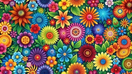Abstract background with colorful floral patterns, floral, abstract, background, design, art, texture, pattern, vibrant