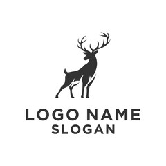 Black simple deer logo
