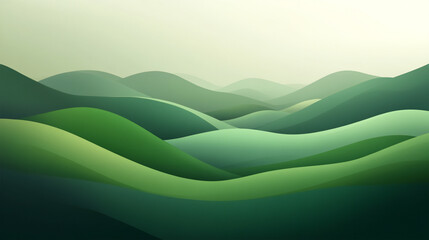 Obraz premium Abstract green landscape wallpaper background