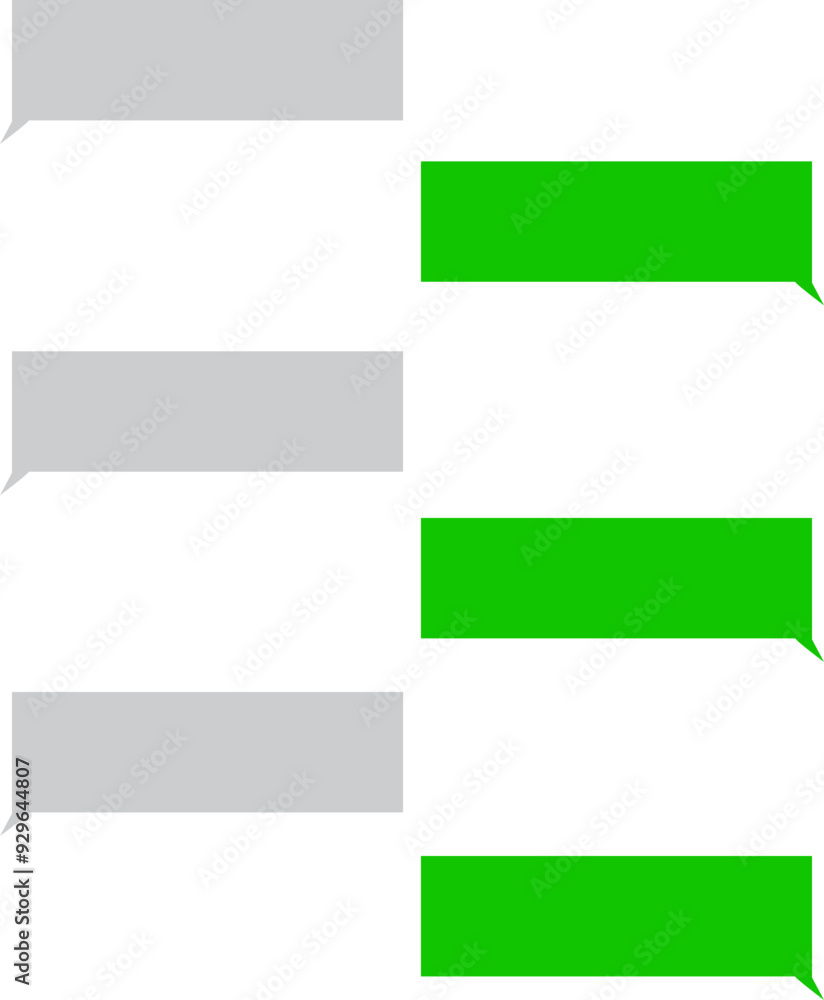 Poster chatting sms with green message bubbles. text messaging. discussion. smartphone, mobile phone templa