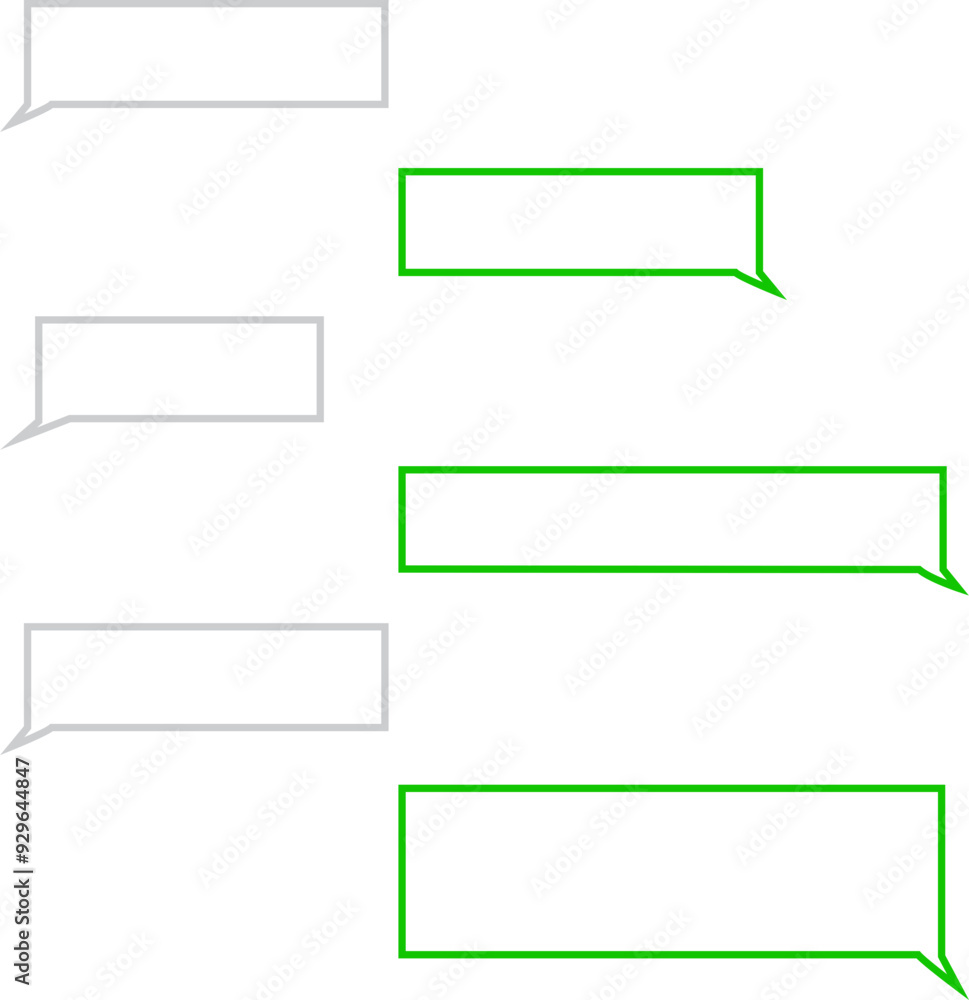 Poster chatting sms with green message bubbles. text messaging. discussion. smartphone, mobile phone templa