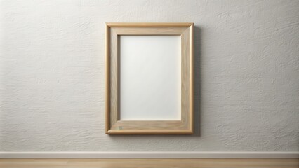Blank picture frame on the wall , interior design, home decor, empty frame, copy space, minimalistic
