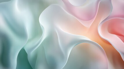 Obraz premium Abstract Soft Pastel Waves