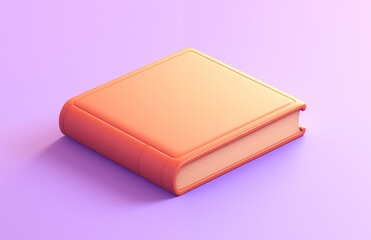 Cartoon 3D book illustration
