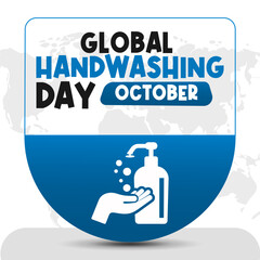 Global Handwashing Day Vector Promoting Hygiene and Health Awareness