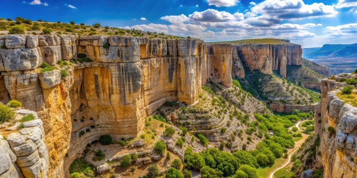 Majestic and towering rock walls of Gorge Avakas, Cyprus , Gorge, Avakas, Cyprus, Rocks, Cliffs, High walls, Nature