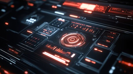 Obraz premium Futuristic Interface