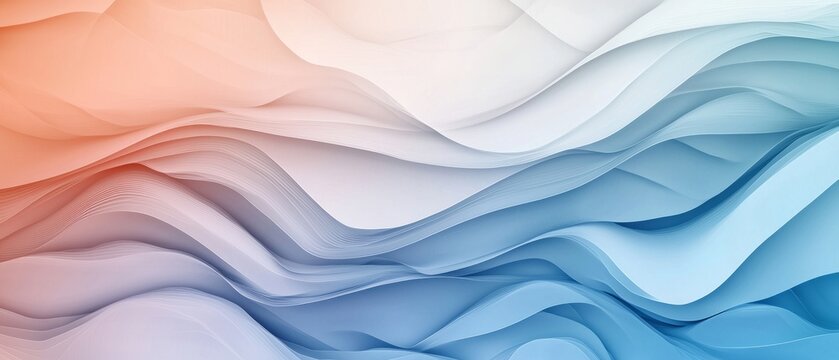 3D surface plot with smooth curves and shaded gradients, background, Generative AI