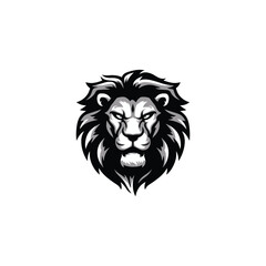 Obraz premium Lion head logo animal vector template illustration