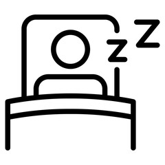 sleeping icon vector