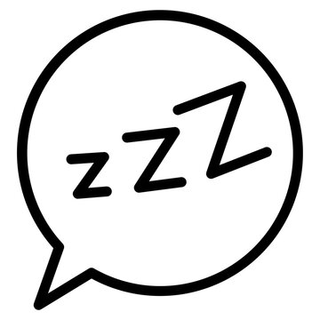 recommend clip art: Sleep ZZZ Speech Bubble Icon