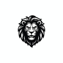 Fototapeta premium Lion head logo animal vector template illustration