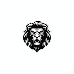 Fototapeta premium Lion head logo animal vector template illustration
