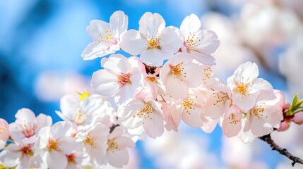 Delicate Cherry Blossoms in Spring