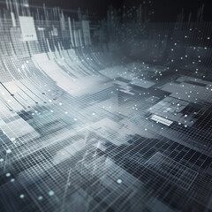 Obraz premium generated illustration of abstract electronic circuit board background texture show pathways and components.