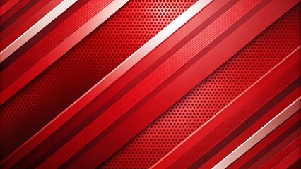 Fototapeta premium Dynamic red sport themed background with bold diagonal stripes, perfect for athletic, fitness, or competitive event designs needing an energetic and motivational atmosphere.