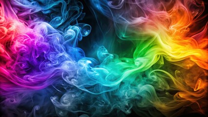 Fototapeta premium Abstract colorful background with swirling smoke , vibrant, artistic, vivid, dynamic, creative,design, texture, backdrop