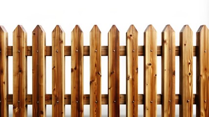 Close-up of a Brown Wooden Fence with Horizontal Rails