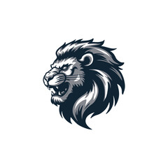 Fototapeta premium Lion head logo animal vector template illustration