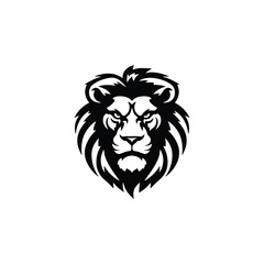 Obraz premium Lion head logo animal vector template illustration