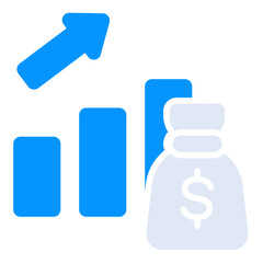 Capital solid duo tone icon